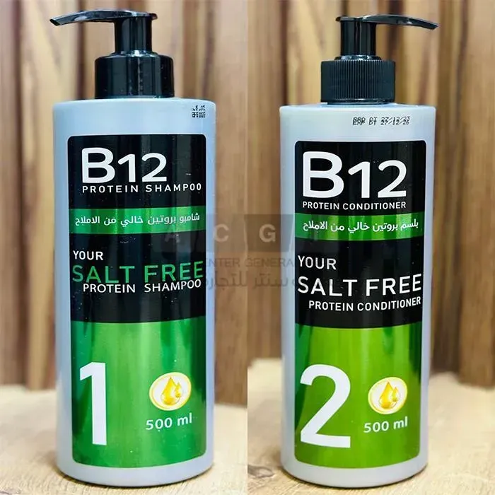 شامبو وبلسم B12 لجميع أنواع الشعر صحة وجمعان