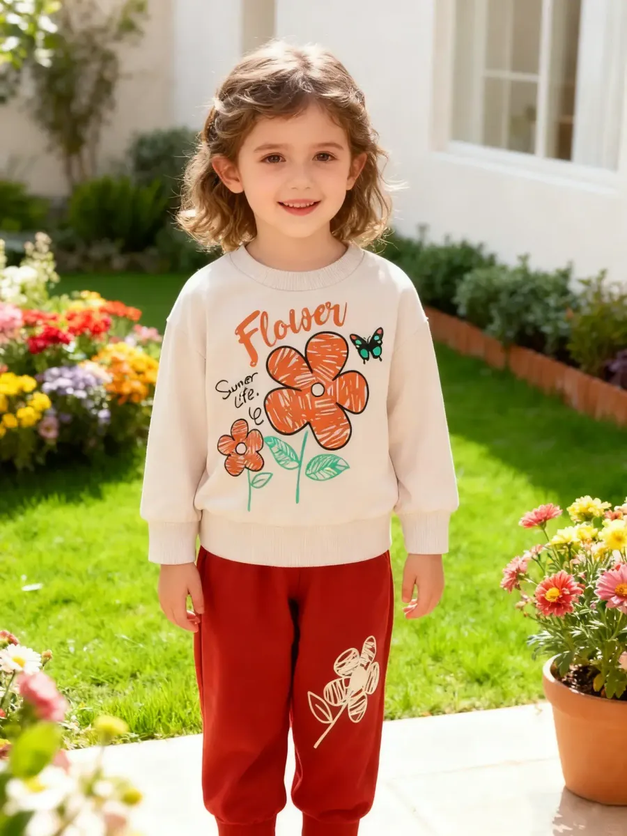 طقم "زهرة الربيع" (Spring Bloom Set) – قطعتين كاجوال