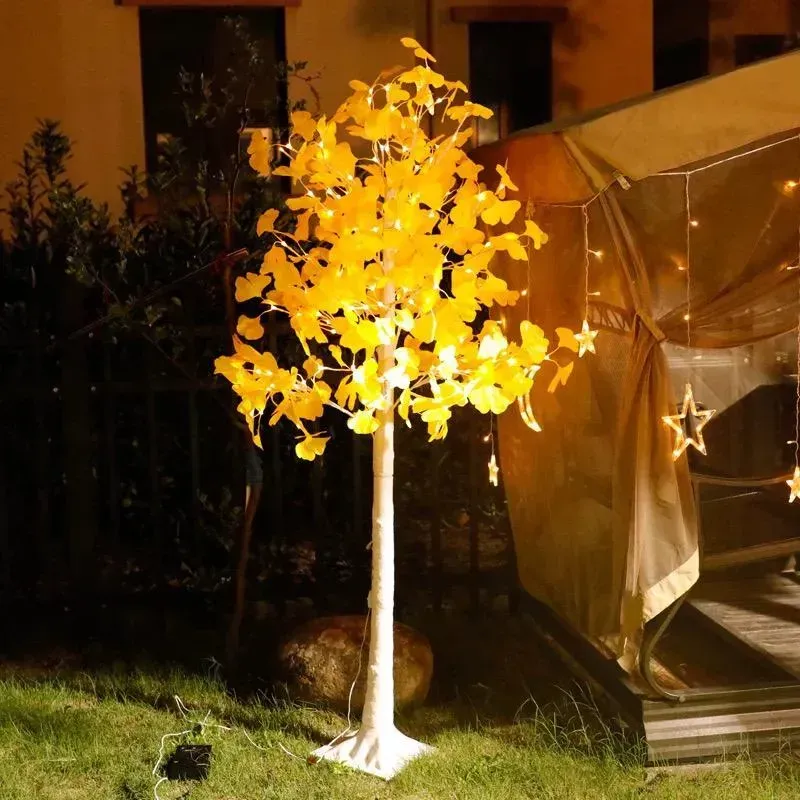 شجرة جينكو (Ginkgo) المضيئة – ديكور عصري بارتفاع 180 سم