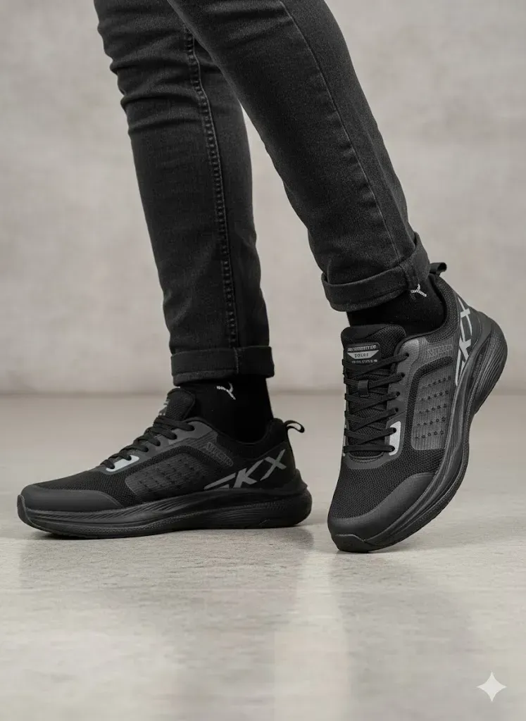 حذاء سكيتشرز رياضي اسود مريح - Skechers Black Sport Shoes