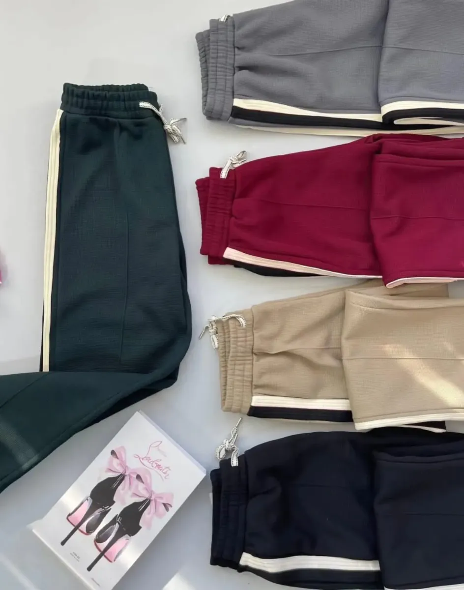 بنطلون " wide leg " مبطن سبورت