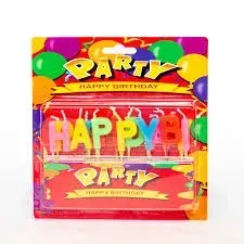 طقم شموع حروف "Happy Birthday" الملونة – زينة كيك فاخرة