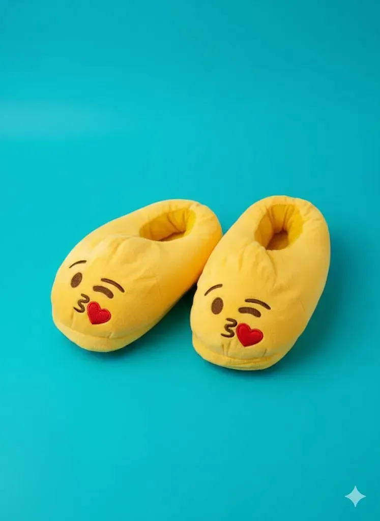 خُف منزلي (Slipper) بتصميم "إيموجي" (Emoji).
